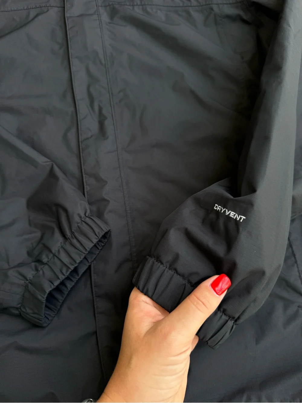The North Face Black Waterproof Rain Windbreaker Jacket Men's Size XL
